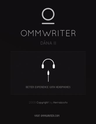 OmmWriter splash page